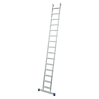 Krause Stabilo Stufen-Anlegeleiter + S (Arbeitshöhe: 4,8 m, Anzahl Tritte: 15 Stufen, Tiefe Stufen: 80 mm, Aluminium)