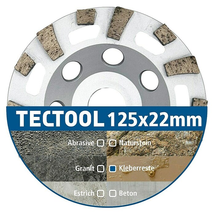 Berg Tectool Diamant-Schleifteller (Durchmesser: 125 mm, Geeignet für: Farbe) | BAUHAUS