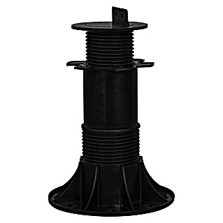 Stelzlager mit Fuß (Höhenverstellung: 140 mm - 220 mm, Kunststoff)