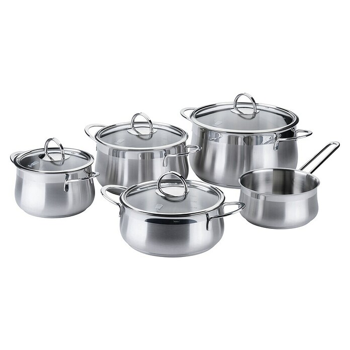 Fackelmann Kochgeschirr-Set Leipzig (Aluminium, 9 -tlg., Silber) | BAUHAUS