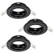 Eglo LED-Einbauleuchten-Set Agulo (350 W, Schwarz, Ø x H: 8,6 x 2,5 cm) | BAUHAUS