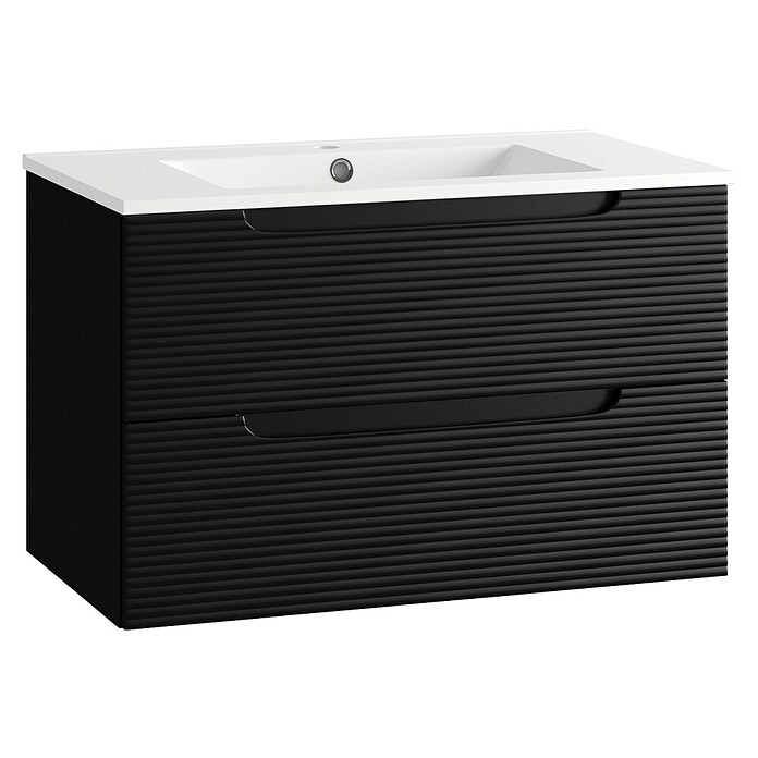 Mueble de lavabo Urban (L x An x Al: 45 x 80 x 50 cm, Negro) | BAUHAUS