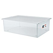 BAUHAUS Caja de almacenaje (L x An x Al: 57,5 x 39 x 17,3 cm, Plástico, Transparente, 30 l) | BAUHAUS