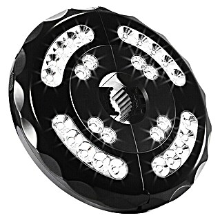 Uirax Luz LED para sombrillas (Diámetro: 20 cm, 200 lm, Blanco cálido)
