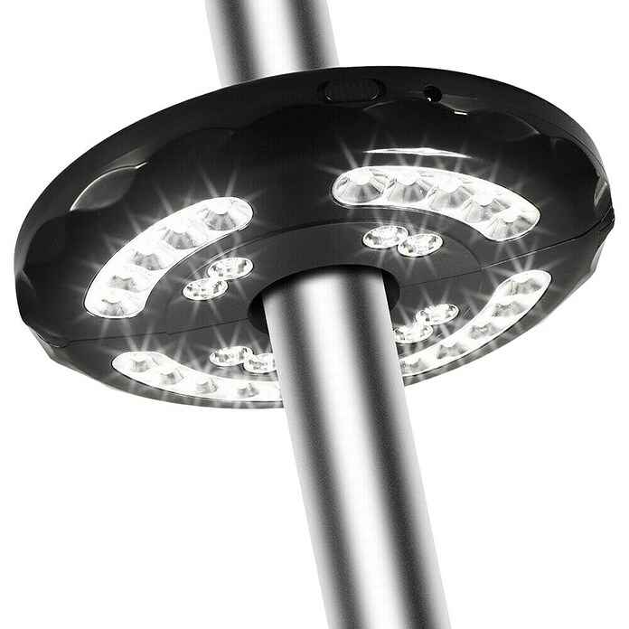 Uirax Luz LED para sombrillas (Diámetro: 20 cm, 200 lm, Blanco cálido) | BAUHAUS