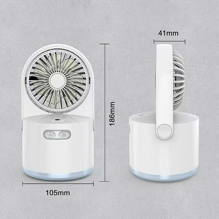 Fulmo Ventilador de sobremesa Nexo (Blanco, 10,5 cm) | BAUHAUS