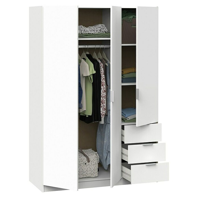 Muebles Pitarch Turín Armario para ropa (L x An x Al: 50 x 120 x 180 cm, Blanco, Espesor: 16 mm) | BAUHAUS