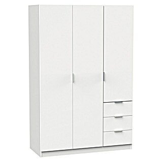 Muebles Pitarch Turín Armario para ropa (L x An x Al: 50 x 120 x 180 cm, Blanco, Espesor: 16 mm)