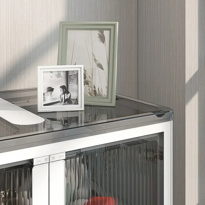 Homcom Aufbewahrungsbox - L x B x H: 60 x 42 x 102 cm, Kunststoff, Weiß