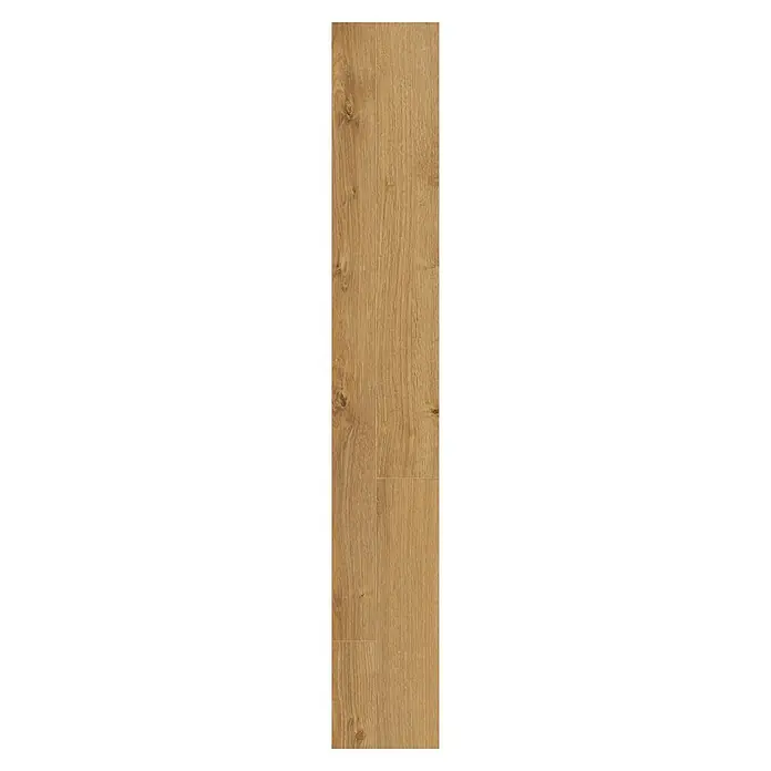 Laminado Camberwick - 1.288 x 195 x 8 mm, Marrón, AC4 - Lamas de suelo imitación madera marrón claro con veta natural, aptas para suelos.