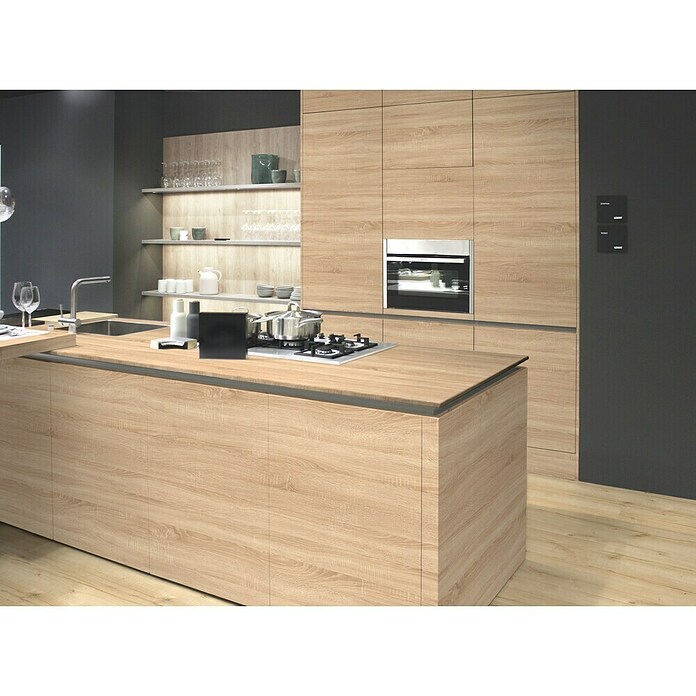 Kaindl Arbeitsplatte PE (L x B x S: 260 cm x 60 cm x 28 mm, Sonoma Eiche) | BAUHAUS