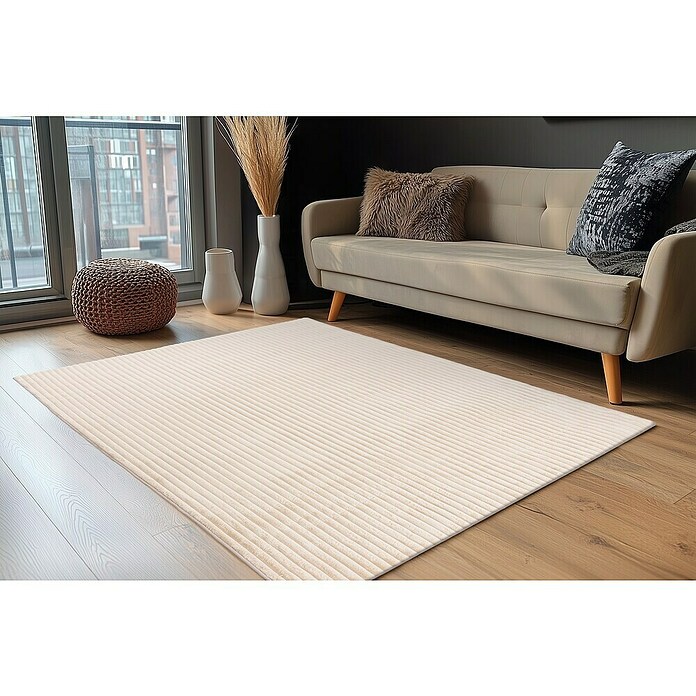 Hochflorteppich Plush (Beige, 230 x 160 cm, 100% Polyester) | BAUHAUS