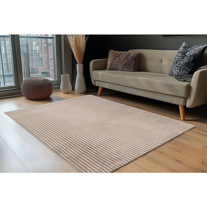 Hochflorteppich Plush (Taupe, 170 x 120 cm, 100% Polyester) | BAUHAUS