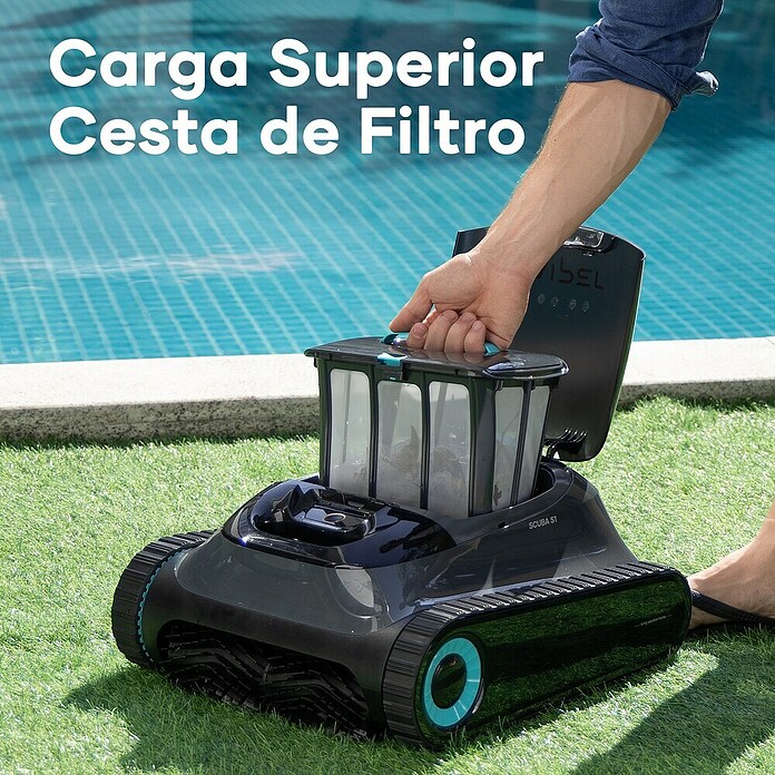 Aiper Robot de piscina Scuba S1 (Funcionamiento con batería, Específico para: Piscinas de hasta 150 m², Potencia de filtración: 15.900 l/h) | BAUHAUS