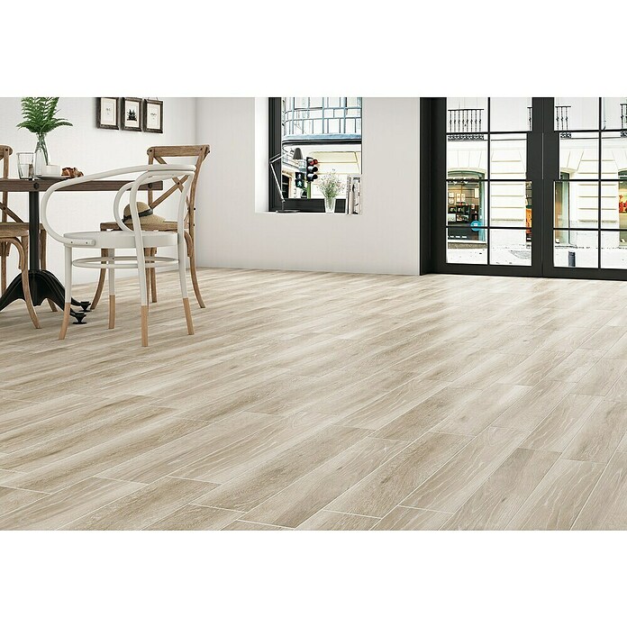 Pavimento porcelánico Pecan (15,3 x 58,9 cm, Taupe, Mate) | BAUHAUS