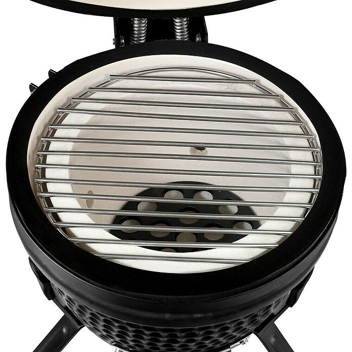 Bighorn Houtskoolbarbecue Kamado Jr. (Diameter barbecue-oppervlak: 27 cm, Mat zwart) | BAUHAUS