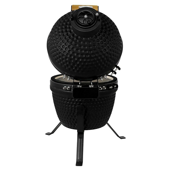 Bighorn Houtskoolbarbecue Kamado Jr. (Diameter barbecue-oppervlak: 27 cm, Mat zwart) | BAUHAUS