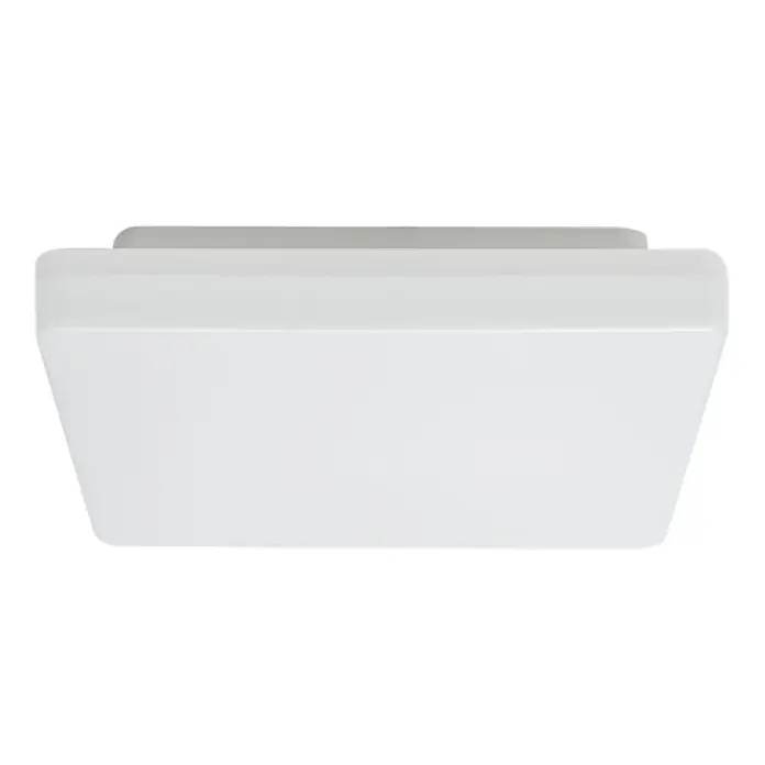 Brumberg LED-Deckenleuchte - 15 W, L x B x H: 22 x 22 x 5 cm, Weiß matt, Neutralweiß - Frosted weiße, rechteckige Deckenleuchte mit abgerundeten Ecken.