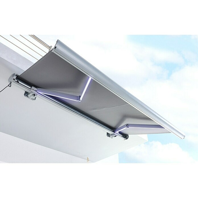 Sunfun LED kazetna tenda  (Antracit, Širina: 2,5 m, Izvlačenje: 1,5 m) | BAUHAUS
