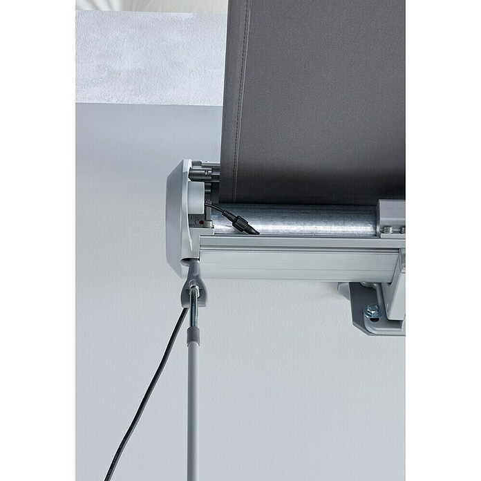 Sunfun LED-Vollkassettenmarkise (Anthrazit, Breite: 2,5 m, Ausfall: 1,5 m) | BAUHAUS