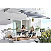 Sunfun LED-Vollkassettenmarkise (Anthrazit, Breite: 2,5 m, Ausfall: 1,5 m) | BAUHAUS