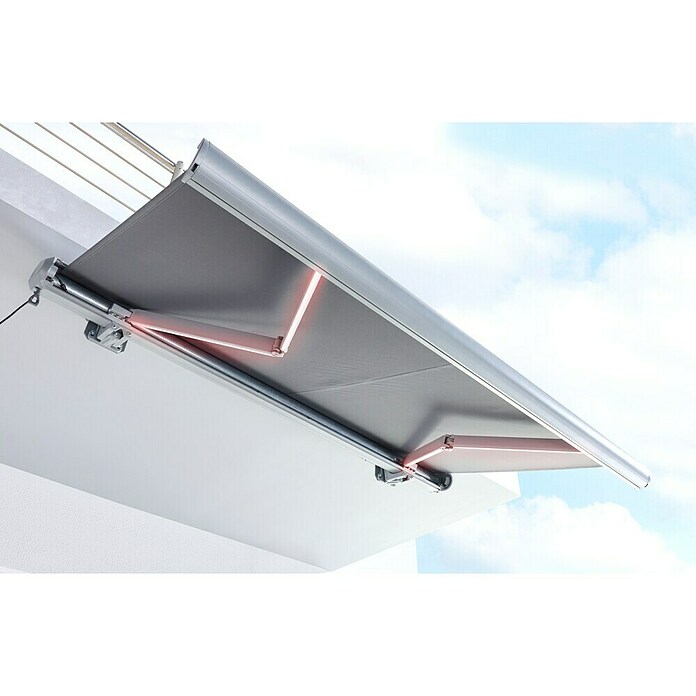 Sunfun LED kazetna tenda  (Antracit, Širina: 2,5 m, Izvlačenje: 1,5 m) | BAUHAUS