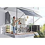 Sunfun Klemmmarkise / Senkrechtmarkise (Anthrazit, Breite: 2,5 m, Ausfall: 1,3 m) | BAUHAUS