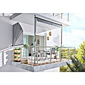 Sunfun Klemmmarkise / Senkrechtmarkise (Anthrazit, Breite: 2,5 m, Ausfall: 1,3 m) | BAUHAUS