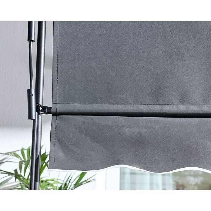 Sunfun Klemmmarkise / Senkrechtmarkise (Anthrazit, Breite: 2,5 m, Ausfall: 1,3 m) | BAUHAUS