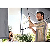 Sunfun Klemmmarkise / Senkrechtmarkise (Anthrazit, Breite: 2,5 m, Ausfall: 1,3 m) | BAUHAUS