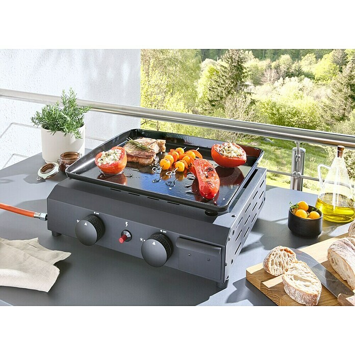 Grillstar Plancha-Grill (Grillfläche (B x T): 41 x 35 cm, 4,8 kW, Anzahl Brenner: 2 Stk.) | BAUHAUS