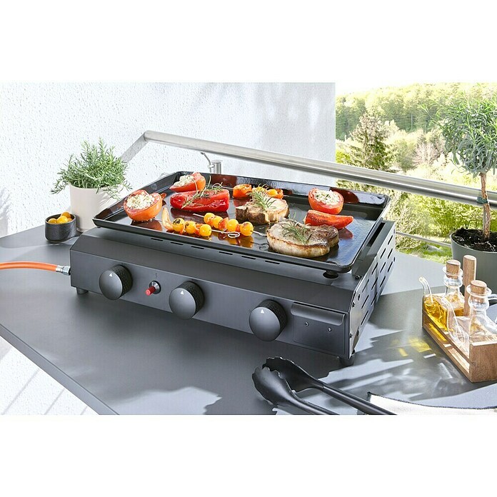Grillstar Plancha-Grill (Grillfläche (B x T): 57 x 35 cm, 7,2 kW, Anzahl Brenner: 3 Stk.) | BAUHAUS