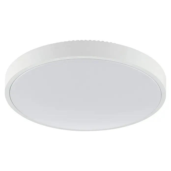Brilliant LED-Deckenleuchte rund Solistra - 24 W, Ø x H: 44,5 x 9,5 cm, Weiß, Neutralweiß - Runde weiße LED-Deckenleuchte mit glatter, diffuser Oberfläche.