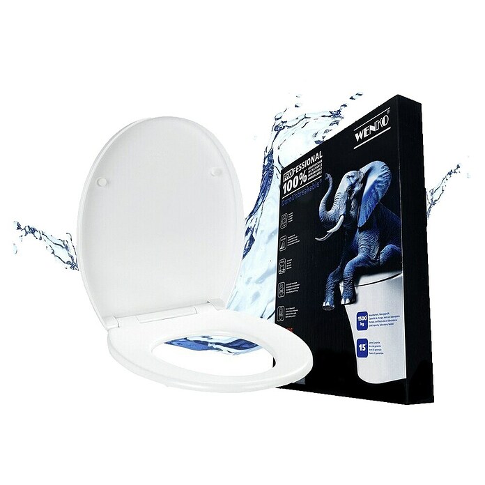 Wenko WC daska  (Duroplast, Bijela, Samospuštajuća, Opteretivost: 1,5 t) | BAUHAUS