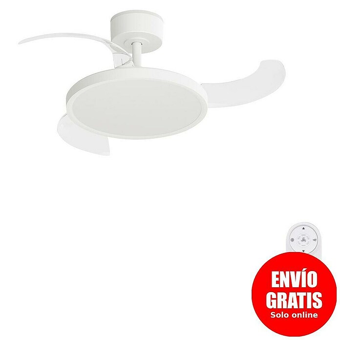 Arte confort Ventilador de techo Vetra S (Blanco, 91 cm, 30 W, Blanco cálido) | BAUHAUS