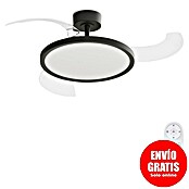 Arte confort Ventilador de techo Vetra M (Negro, 107 cm, 29,8 W, Blanco cálido) | BAUHAUS