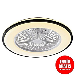 Just Light Ventilador de techo Leno (Negro, 49 cm, 48 W, RGB)