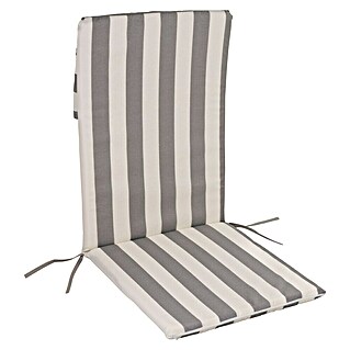 Cojín para asiento de posiciones (Sillón de posiciones, 1 ud., L x An x Al: 120 x 50 x 3,5 cm, Gris/Blanco)