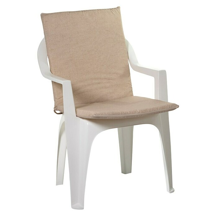 Cojín para respaldo (Crema, L x An x Al: 95 x 45 x 3,5 cm, Específico para: Silla de respaldo alto) | BAUHAUS