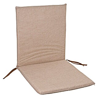 Cojín para respaldo (Crema, L x An x Al: 95 x 45 x 3,5 cm, Específico para: Silla de respaldo alto)