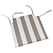 Cojín para asiento (2 ud., L x An x Al: 40 x 40 x 3,5 cm, 50% algodón 50% poliéster, Gris/Blanco) | BAUHAUS