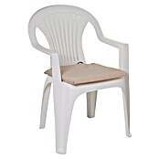 Cojín para asiento (2 ud., L x An x Al: 40 x 40 x 3,5 cm, 50% algodón 50% poliéster, Crema) | BAUHAUS