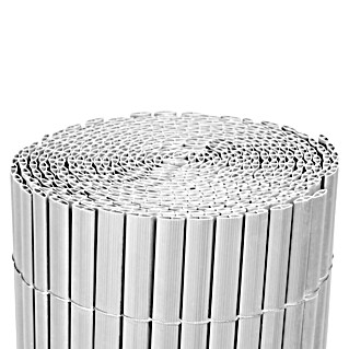 Ocultación Cañizo de PVC ovalado (Blanco, 3 x 2 m, PVC)
