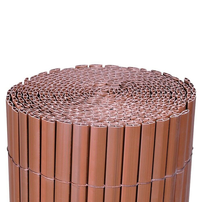 Ocultación Cañizo de PVC ovalado (Marrón, 3 x 1 m, PVC) | BAUHAUS