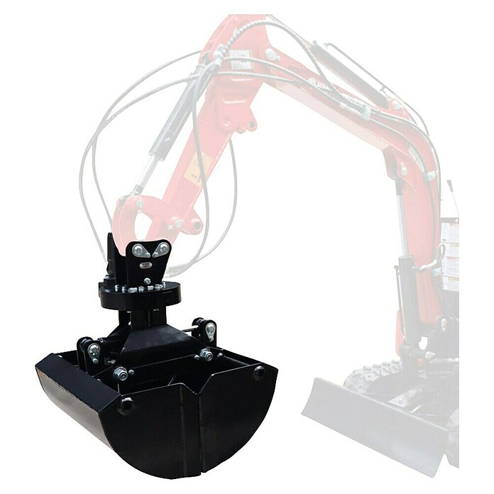 HZC Power Erdgreifer HE360 (Mit Hydraulik, Passend für: HZC Power Minibagger (wenige Ausnahmen, siehe Text)) | BAUHAUS