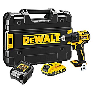 DeWalt XR 18V Taladro atornillador de batería DCD708D2T-QW (Tensión de la batería: 18 V, 2 baterías, Capacidad: 2 Ah, Momento de torsión máx.: 65 Nm)