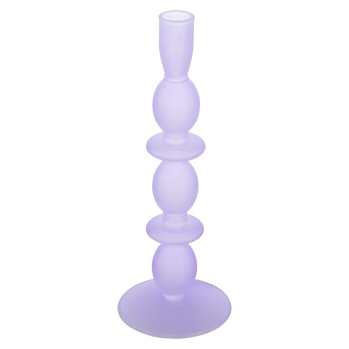 Eglo Kerzenständer Molume (Ø x H: 9 x 26,5 cm, Lila, Glas) | BAUHAUS