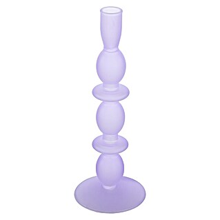 Eglo Kerzenständer Molume (Ø x H: 9 x 26,5 cm, Lila, Glas)