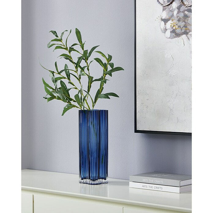 Eglo Vase (Ø x H: 10 x 30 cm, Blau, Glas) | BAUHAUS