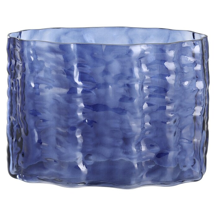 Eglo Vase (L x B x H: 26,5 x 10 x 20 cm, Blau, Glas) | BAUHAUS